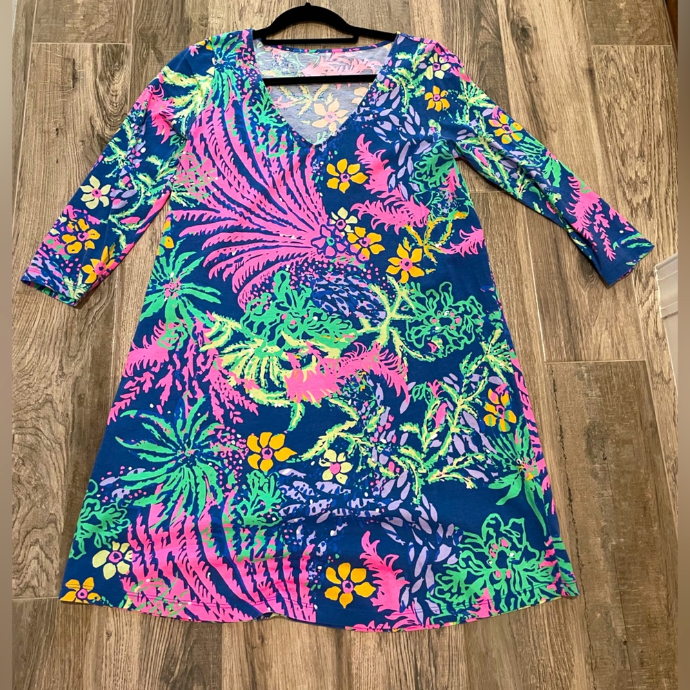 Like New Lilly Pulitzer Floral Dress - Size Medium
